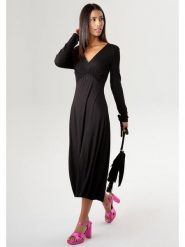 Aniston Sukienka w kolorze czarnym rozmiar: 44. Czarne sukienki Aniston, bez wzorów, bez kołnierzyka, bez ramiączek, maxi. Za 87.19 zł.