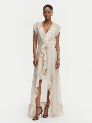 Guess Sukienka koktajlowa W6GK87 W2111 Beżowy jasny Regular Fit. Brązowe sukienki Guess, xl, z aplikacjami, z syntetyku, wizytowe, bez kołnierzyka, bez ramiączek. Za 794.99 zł.