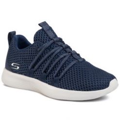 Skechers 32804 NVY Granatowy. Niebieskie obuwie sportowe Skechers, ze skóry ekologicznej, bez zapięcia. Za 229.99 zł.