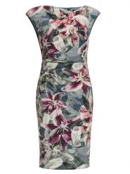 SWING Sukienka ze wzorem rozmiar: 42. Sukienki Swing, bez wzorów, bez kołnierzyka, bez ramiączek, midi. Za 224.95 zł.