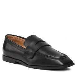 Lordsy Gino Rossi. Czarne lordsy Gino Rossi, bez wzorów, bez obcasa, bez zapięcia. Za 219.99 zł.