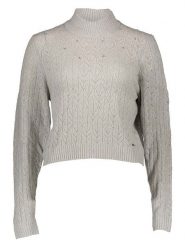 Pepe Jeans Sweter w kolorze szarym rozmiar: M. Szare swetry Pepe Jeans, m, bez wzorów, z jeansu, bez ramiączek. Za 123.25 zł.