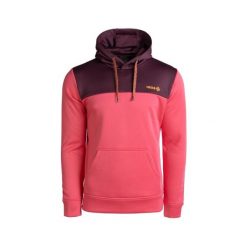 Bluza DUERO MIX z regulowanym kapturem, logo z przodu i kieszenią kangurkową. Czerwone bluzy Izas, na zimę, uniwersalny, bez wzorów, z jeansu. Za 204.30 zł.