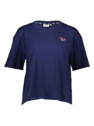 Fila Koszulka w kolorze granatowym rozmiar: XS. Niebieskie bluzki Fila, xs, bez wzorów, z bawełny, bez kołnierzyka, bez ramiączek. Za 34.52 zł.