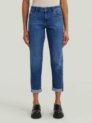 G-Star Dżinsy "Kate" - Boyfriend fit - w kolorze niebieskim rozmiar: W25/L30. Niebieskie jeansy G-Star, l, z aplikacjami. Za 259.45 zł.