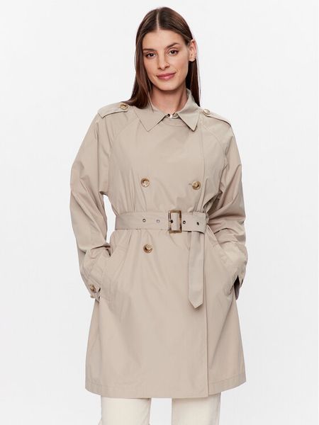 Geox Trencz Soleil W3522N-T2611 F5241 Brązowy Regular Fit. Brązowe płaszcze Geox, bez wzorów, z syntetyku, bez kaptura. Za 399.99 zł.