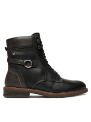 Pikolinos Botki W8J-8718C1 Czarny. Czarne botki Pikolinos, bez wzorów, ze skóry, bez obcasa, na płaskiej podeszwie, bez zapięcia. Za 729.99 zł.