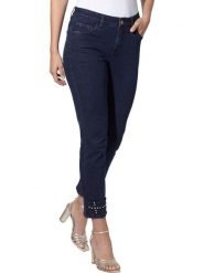 Heine Dżinsy - Slim fit - w kolorze granatowym rozmiar: 44. Niebieskie jeansy Heine, bez wzorów. Za 72.95 zł.