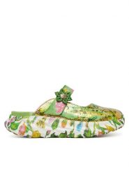 Laura Vita Klapki Sofiao 13 Zielony. Zielone klapki Laura Vita, bez wzorów, ze skóry, bez obcasa. Za 389.99 zł.