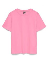 Vero Moda Koszulka w kolorze różowym rozmiar: S. Różowe bluzki Vero Moda, s, bez wzorów, z bawełny, bez kołnierzyka, bez ramiączek. Za 36.95 zł.