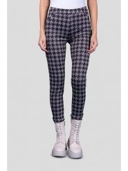 Blue Fire Spodnie "Donna" w kolorze czarno-szarym rozmiar: W30/L30. Czarne spodnie materiałowe Blue Fire, l, bez wzorów, z materiału, z podwyższonym stanem. Za 95.46 zł.