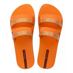 Klapki Ipanema Mesh Slide Fem Damskie. Brązowe klapki Ipanema, bez wzorów, z materiału, bez obcasa. Za 171.99 zł.