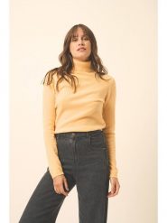 Just Cashmere Kaszmirowy golf "Ava" w kolorze żółtym rozmiar: L. Żółte golfy Just Cashmere, l, bez wzorów, z kaszmiru, bez ramiączek. Za 365.42 zł.