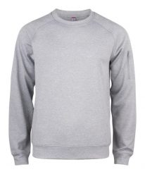 Clique Basic Active Bluza z Okrągłym Kołnierzem, Poliester – grey melange. Szare bluzy CLIQUE, xl, bez wzorów, z poliesteru, bez kaptura. Za 162.59 zł.