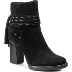 Botki SERGIO BARDI - Lorena FW127278717MP 801. Czarne botki Sergio Bardi, bez wzorów, ze skóry, bez obcasa, na obcasie, bez zapięcia. W wyprzedaży za 249.00 zł.