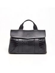 Maison héritage PARIS Skórzana torebka "Geni" w kolorze czarnym - 34,5 x 21 x 14 cm rozmiar: onesize. Czarne torebki klasyczne Maison héritage PARIS, bez wzorów, z materiału, bez dodatków. Za 417.28 zł.