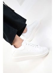Trendyol Sneakersy w kolorze białym rozmiar: 38. Białe trampki Trendyol, bez wzorów, bez zapięcia. Za 61.46 zł.