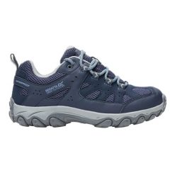 Damskie buty do chodzenia Edgepoint IV Low. Niebieskie trekkingi Regatta, z materiału, trekkingowe. Za 284.00 zł.
