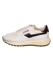 AUTRY Skórzane sneakersy "Relwind" w kolorze biało-czarnym rozmiar: 39. Białe trampki AUTRY, bez wzorów, z materiału, bez zapięcia. Za 484.31 zł.