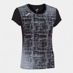 Koszulka do biegania damska Joma Elite VIII. Czarne bluzki Joma, xl, bez wzorów, sportowe, bez kołnierzyka, bez ramiączek. Za 81.60 zł.