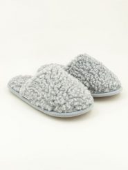 Kitz-pichler Kapcie "Curly" w kolorze szarym rozmiar: 46/47. Szare obuwie domowe Kitz pichler, bez wzorów, z materiału, bez zapięcia. Za 130.99 zł.