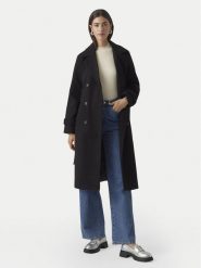 Vero Moda Płaszcz przejściowy Fortuneaya 10289870 Czarny Regular Fit. Czarne płaszcze Vero Moda, l, bez wzorów, z syntetyku, bez kaptura. Za 299.99 zł.