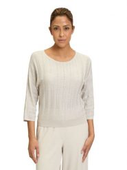 Betty Barclay Sweter w kolorze kremowym rozmiar: 36. Brązowe swetry Betty Barclay, bez wzorów, bez ramiączek. Za 130.99 zł.