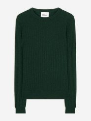 Just Cashmere Kaszmirowy sweter w kolorze ciemnozielonym rozmiar: S. Zielone swetry Just Cashmere, s, bez wzorów, z kaszmiru, bez ramiączek. Za 369.99 zł.