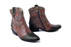 LAURA VITA 0007436 Hicnio 20 taupe, botki damskie. Botki Laura Vita, bez wzorów, bez obcasa, na obcasie, bez zapięcia. Za 559.90 zł.