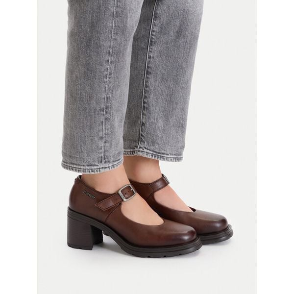 Półbuty G-Star. Brązowe czółenka G-Star, bez wzorów, bez obcasa, na obcasie, bez zapięcia. Za 299.99 zł.
