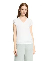 BETTY & CO Koszulka w kolorze białym rozmiar: XL. Białe bluzki Betty & Co, xl, bez wzorów, bez kołnierzyka, bez ramiączek. Za 51.95 zł.
