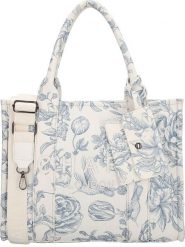 Charm Torebka "Serie Bond" w kolorze biało-błękitnym - 34 x 27 x 15 cm rozmiar: onesize. Białe torby na ramię Charm, bez wzorów, z materiału, na ramię, bez dodatków. Za 108.99 zł.