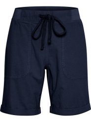 Kaffe Szorty "Naya" w kolorze granatowym rozmiar: 38. Niebieskie szorty Kaffe, bez wzorów, z bawełny. Za 86.99 zł.