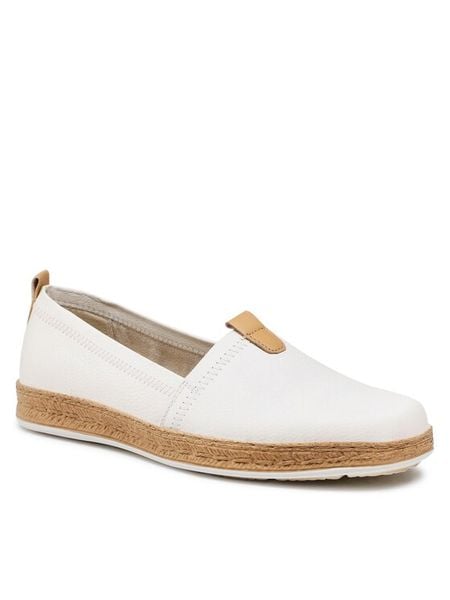 Lasocki Espadryle WI16-2202-03 Biały. Białe espadryle Lasocki, bez wzorów, ze skóry, bez obcasa, bez zapięcia. Za 189.99 zł.
