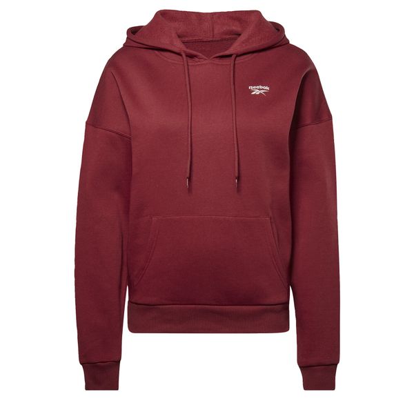 Damska bluza polarowa Reebok Identity. Czerwone bluzy Reebok, m, bez wzorów, z bawełny, z kapturem. Za 169.00 zł.