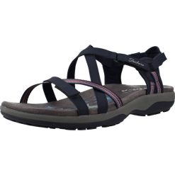 Sandały SKECHERS 163115S Niebieski. Niebieskie sandały Skechers, bez wzorów, z materiału, bez obcasa, bez zapięcia. Za 281.99 zł.