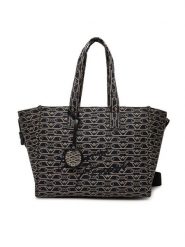 Emporio Armani Torebka EW000370 AF12993 FB237 Granatowy. Niebieskie shopper Emporio Armani, bez wzorów, z materiału, bez dodatków. Za 839.99 zł.