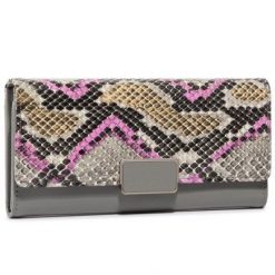 ACCCESSORIES 1W1-019-SS20 Szary. Szare portfele ACCCESSORIES, bez wzorów, ze skóry ekologicznej. Za 39.99 zł.