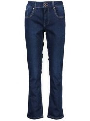 Pepe Jeans Dżinsy - Slim fit - w kolorze granatowym rozmiar: W30/L30. Niebieskie jeansy Pepe Jeans, l, z aplikacjami. Za 209.45 zł.