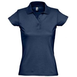 Damska Koszulka Polo Prescott Jersey. Niebieskie koszulki polo SOL'S, s, bez wzorów, z jersey, bez kołnierzyka, bez ramiączek. Za 82.99 zł.