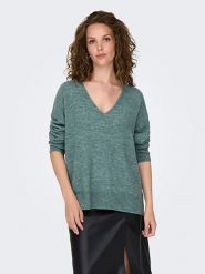 JDY Sweter w kolorze zielonym rozmiar: XS. Zielone swetry JDY, xs, bez wzorów, ze splotem, bez ramiączek. Za 52.79 zł.