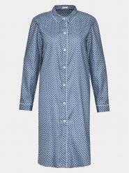 Selmark Koszula nocna Corba Tera P7363 Niebieski Regular Fit. Niebieskie koszule nocne Selmark, bez wzorów, z wiskozy, bez ramiączek. Za 179.99 zł.