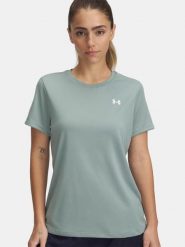 Under Armour Koszulka w kolorze turkusowym rozmiar: L. Niebieskie bluzki Under Armour, l, bez wzorów, bez kołnierzyka, bez ramiączek. Za 66.00 zł.