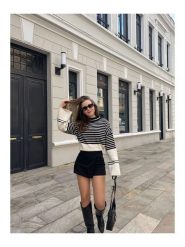 Happiness Istanbul Sweter w kolorze kremowo-czarnym rozmiar: onesize. Brązowe swetry Happiness Istanbul, bez wzorów, bez ramiączek. Za 92.42 zł.