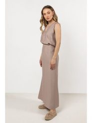 Awama Spódnica w kolorze beżowym rozmiar: M. Brązowe spódnice Awama, m, bez wzorów, maxi. Za 119.99 zł.