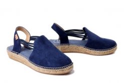 TONI PONS NURIA navy, sandały damskie. Niebieskie sandały Toni Pons, bez wzorów, bez obcasa, bez zapięcia. Za 254.92 zł.