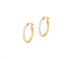 Zlote kolczyki - koła, 18 mm. Żółte kolczyki Apart, złote. Za 399.00 zł.