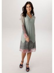 Aniston Sukienka w kolorze miętowo-różowym rozmiar: 42. Zielone sukienki Aniston, na co dzień, bez wzorów, bez kołnierzyka, bez ramiączek, midi, proste. Za 217.99 zł.