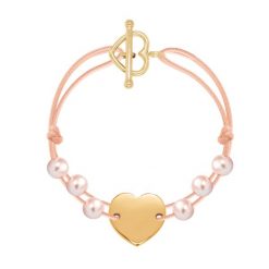 Bransoletka Valentine pozłacana. Czerwone bransoletki Lilou, z perłą, pozłacane. Za 226.00 zł.