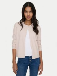 ONLY Kardigan Loyal 15371151 Beżowy Regular Fit. Brązowe kardigany Only, xl, bez wzorów, z syntetyku. Za 109.99 zł.